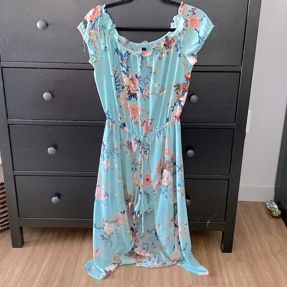 Romper with Attached Skirt
